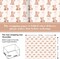 6 Sheets Bear Wrapping Paper – Pink & Brown Ribbon Bow Design, Flat Gift Wrap for Birthday, Baby Shower & DIY Crafts (19.7" x 27.6")